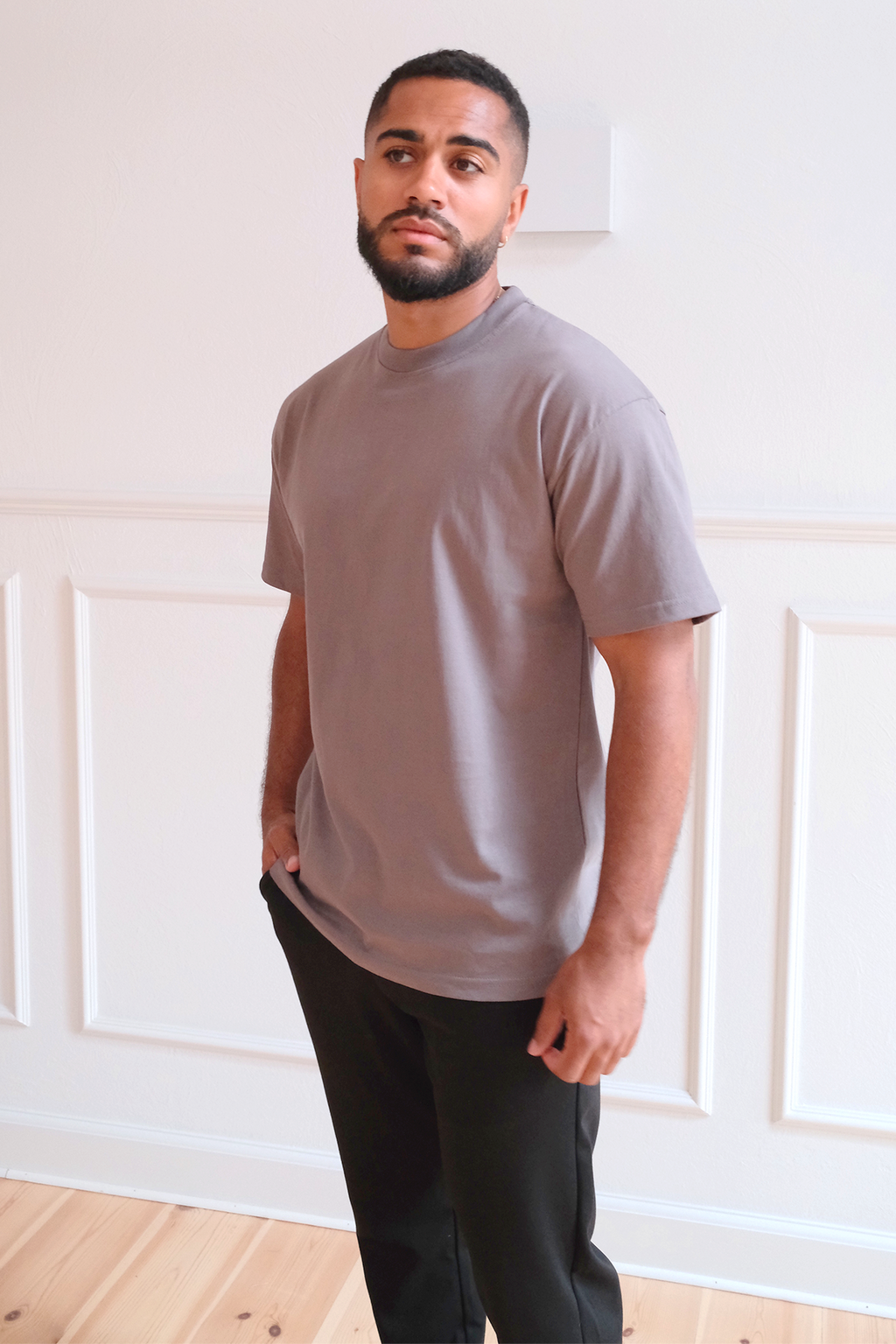 T-shirt Boxy - Gris Foncé