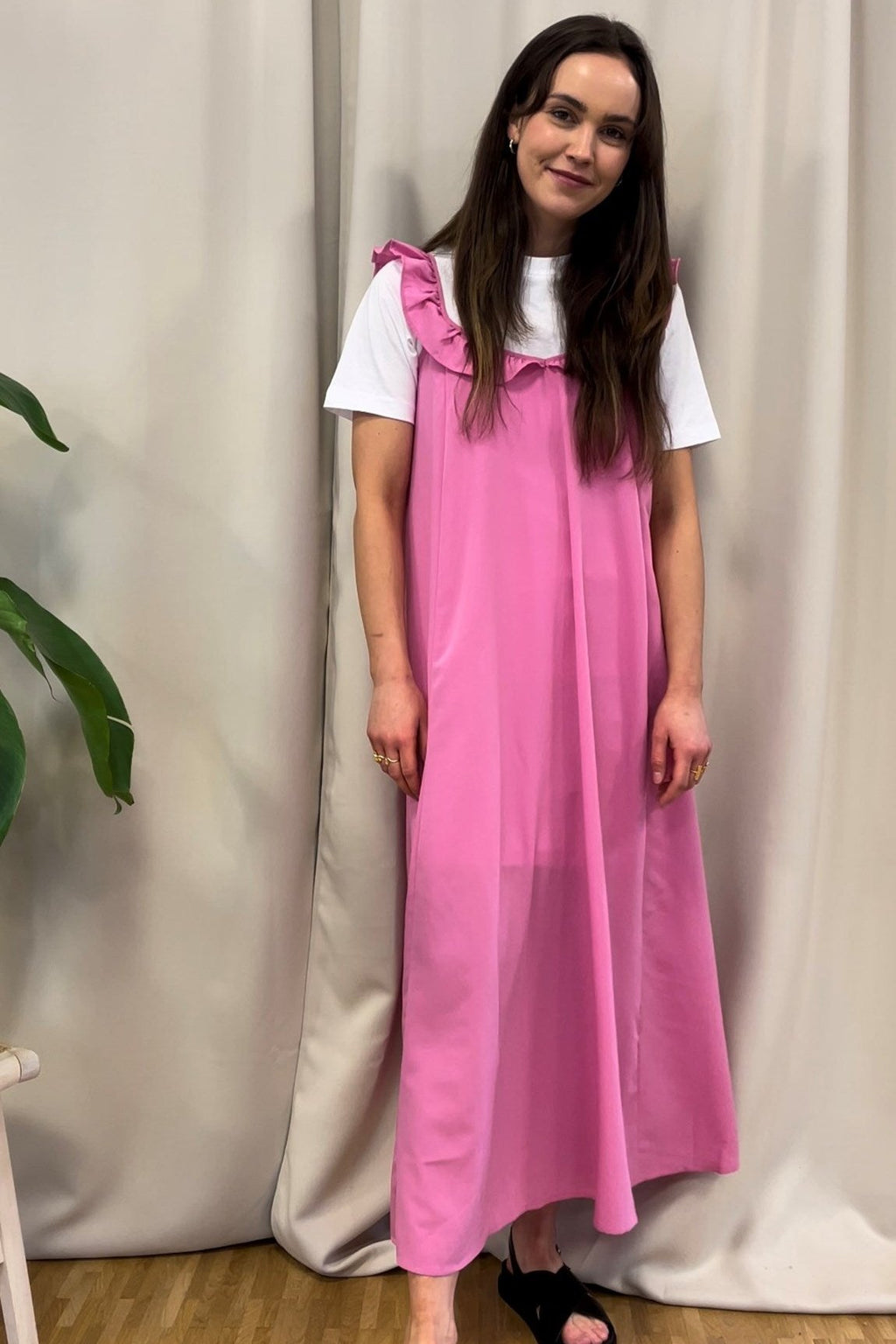 Zora Midi -jurk - roze