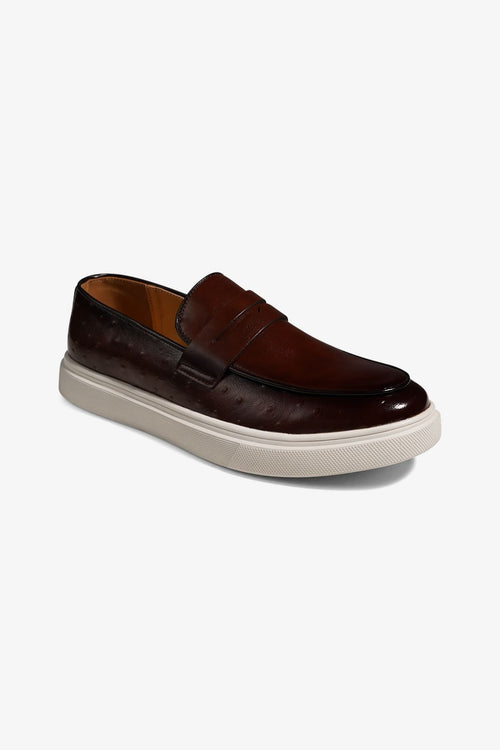 Loafers Leather - Brown - TeeShoppen Group™