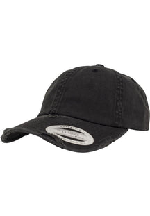 Casquette détruite à profil bas - Noir