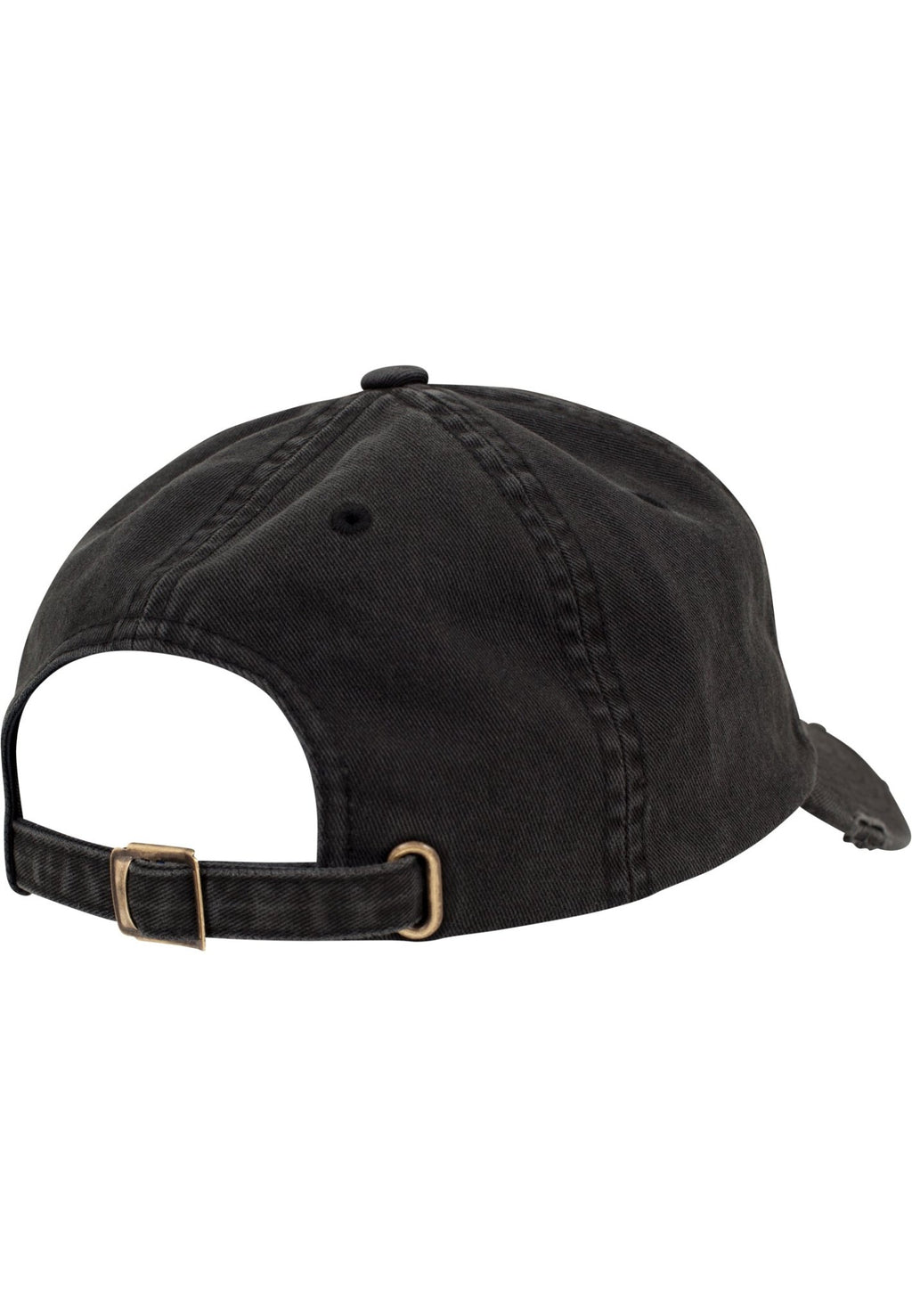 Casquette détruite à profil bas - Noir