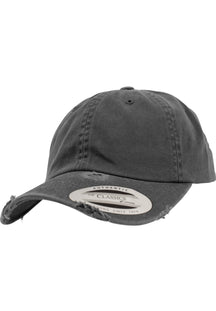 Casquette détruite à profil bas - Gris foncé