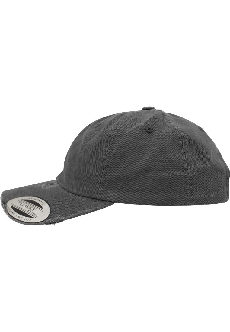 Casquette détruite à profil bas - Gris foncé