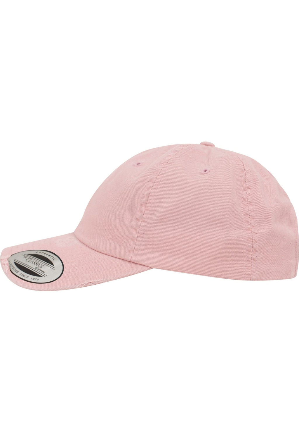 Casquette détruite à profil bas - Rose