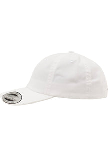 Casquette détruite à profil bas - Blanc