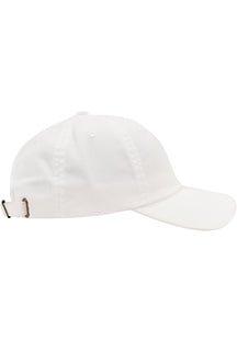 Casquette détruite à profil bas - Blanc