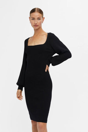 Agnes Knit Dress - Zwart