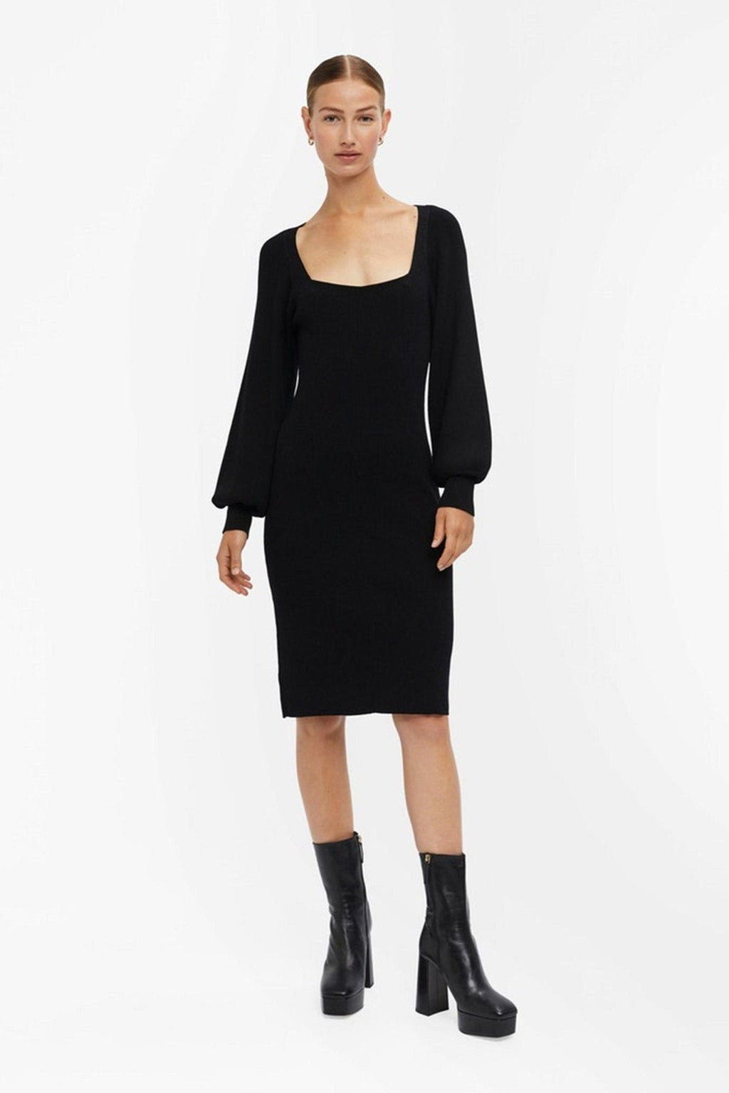 Agnes Knit Dress - Zwart