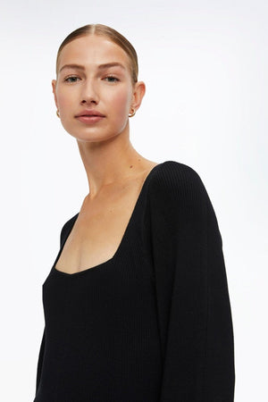 Agnes Knit Dress - Zwart