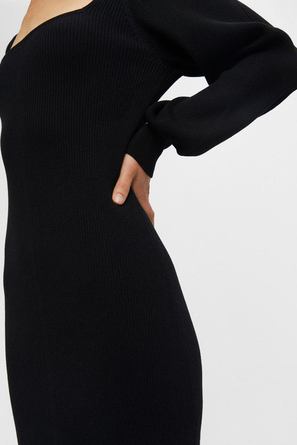 Agnes Knit Dress - Zwart