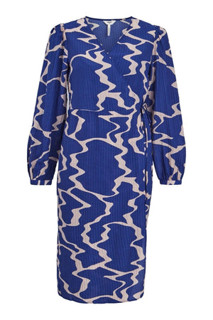 Vanja Wrap Kjole - Clematis Blue