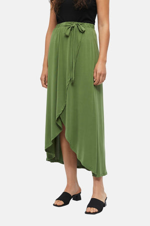 Jannie Maxi Jupe - Vineyard Green