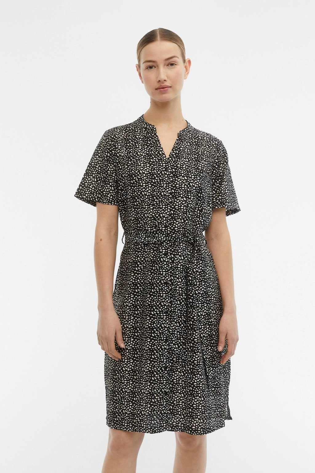 Seline Midi Kjole - Sort