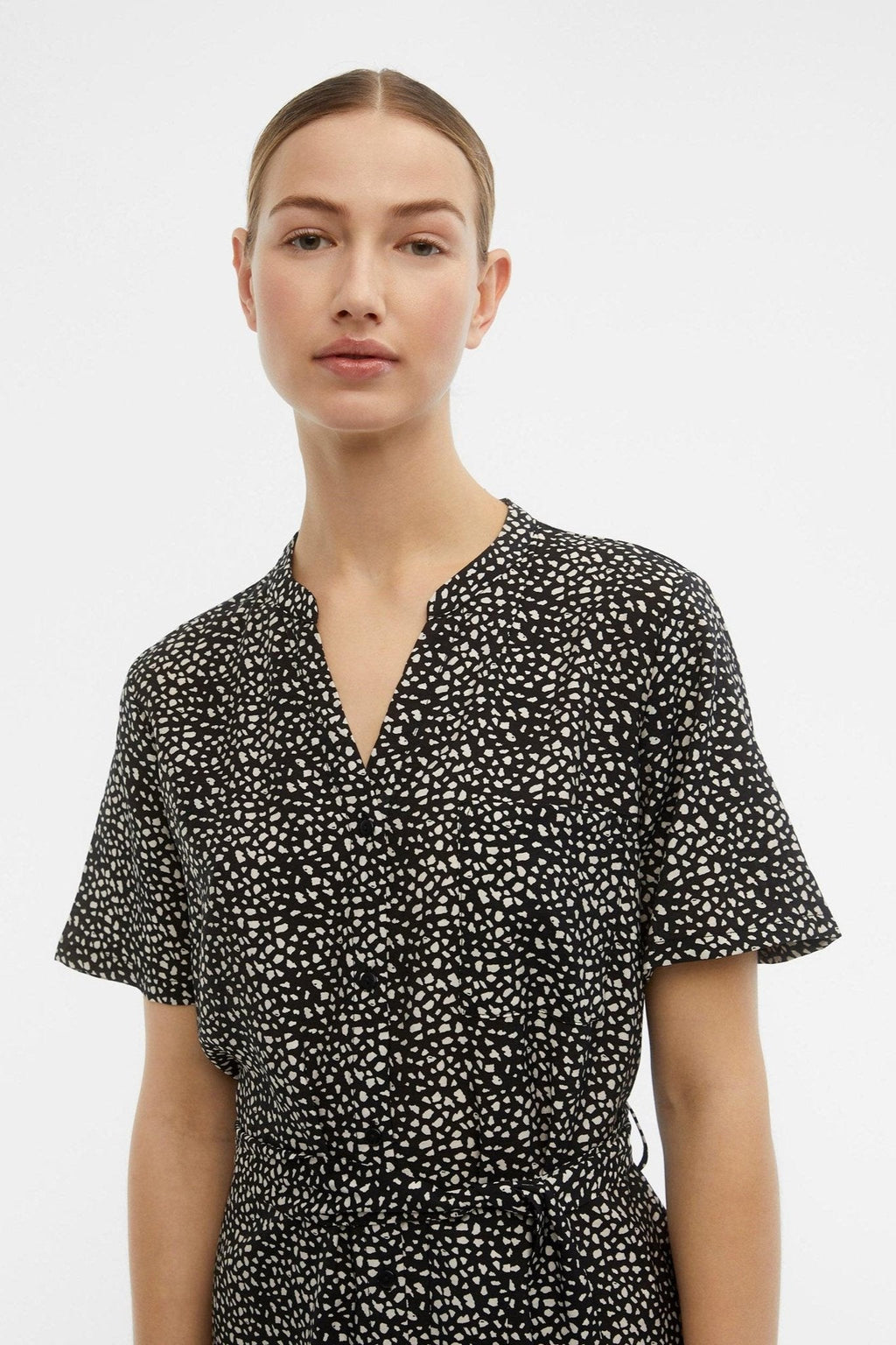 Seline Midi Kjole - Sort