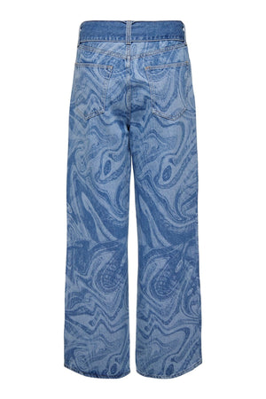 Esther Hope Print - Medium Blue Denim