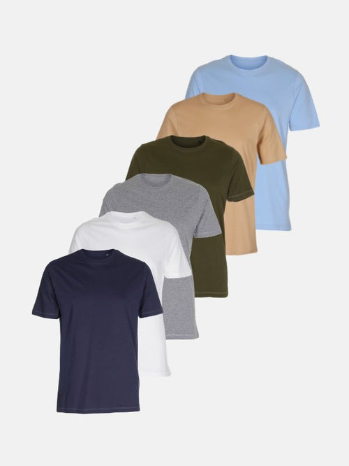 Organic Basic T - shirts – Package Deal (6 pcs.) (FB.O) - TeeShoppen Group™ - TeeShoppen