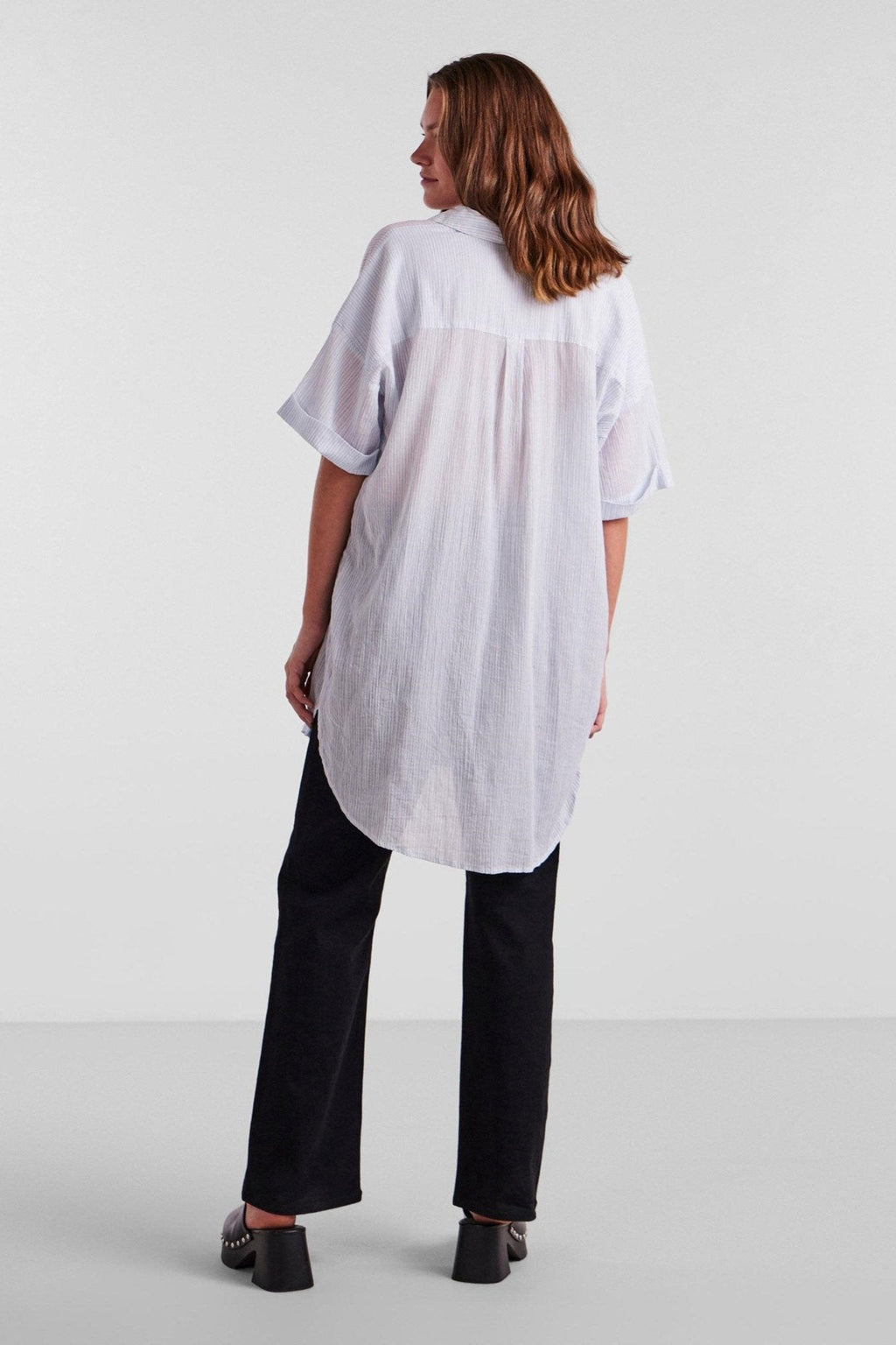 Terra Lang Skjorte - Kentucky Blue