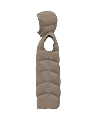 Gilet polaire long Jamilla - Vison argenté