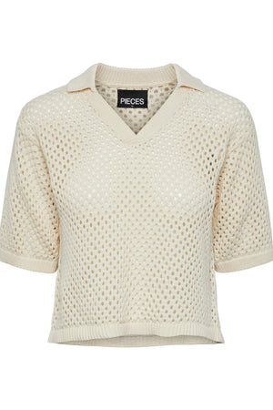 Laya Knit Polo - Witte rook
