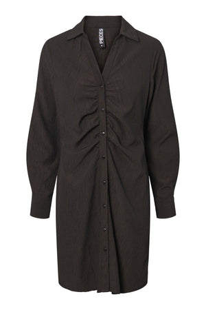 Anne Langærmet Kjole - Sort