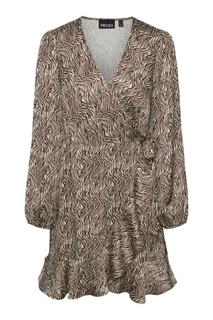 Juliet Wrap Kjole - Café de chicorée