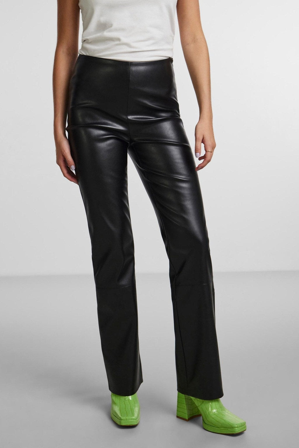 Molla High Taille Bukser - Sorteren