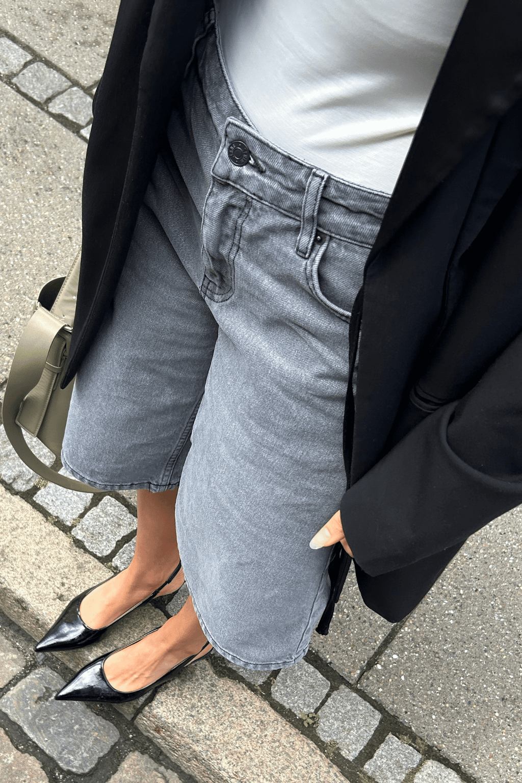 Denim Jorts - Grey Denim