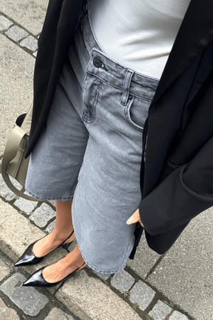 Denim Jorts - Grey Denim