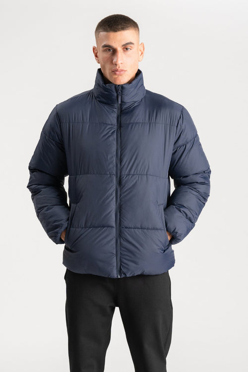 Puffer Jacket - Navy - TeeShoppen Group™