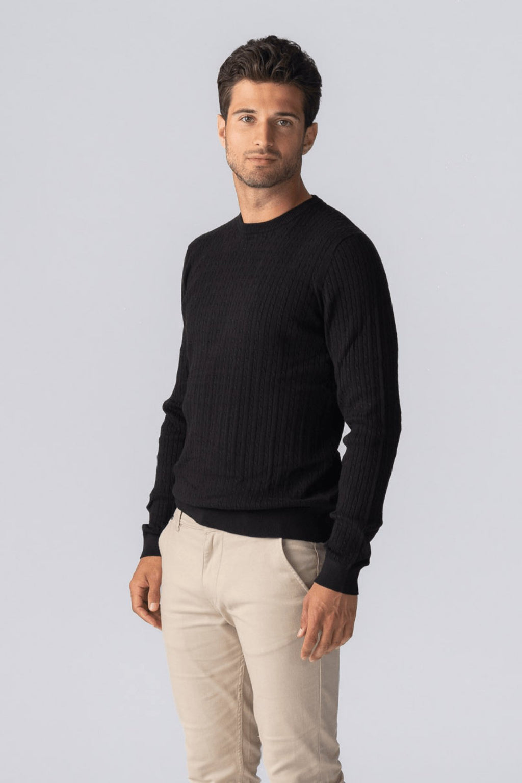 Pullover Cable Knit - Black