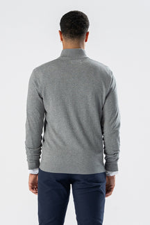 Pullover Half Zip - Mélange gris