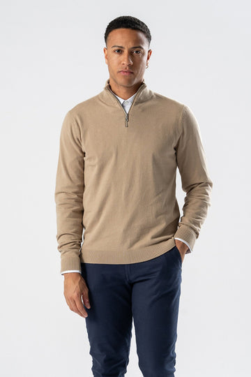 Pullover Half Zip - Sable