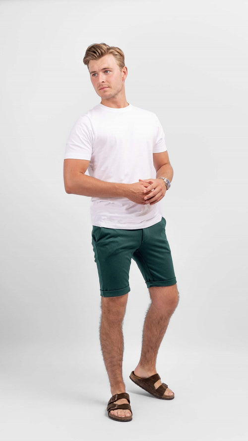 Chino Shorts - Bottle Green - TeeShoppen - Grøn