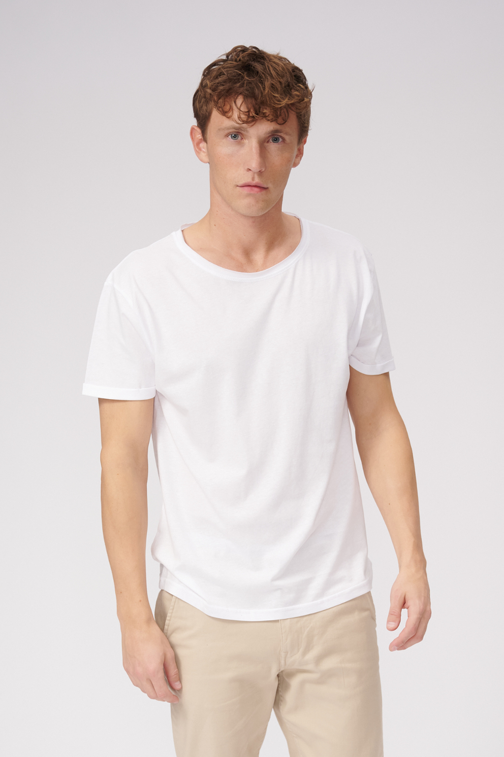 Raw Neck T-shirt - White