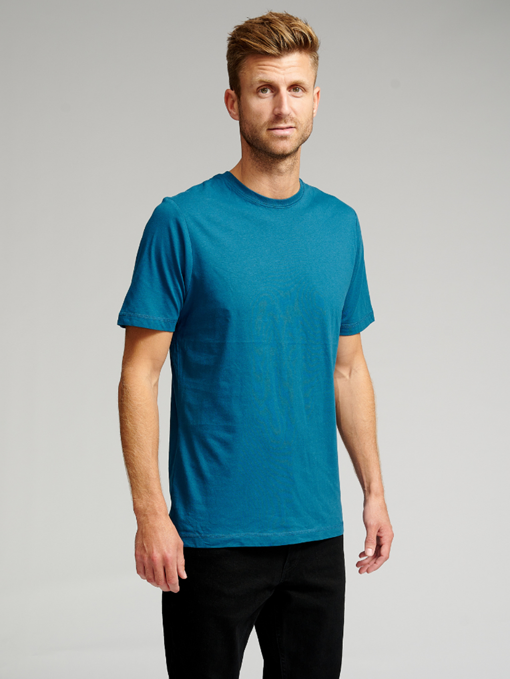 Organic Basic T-shirt - Petrol Blue