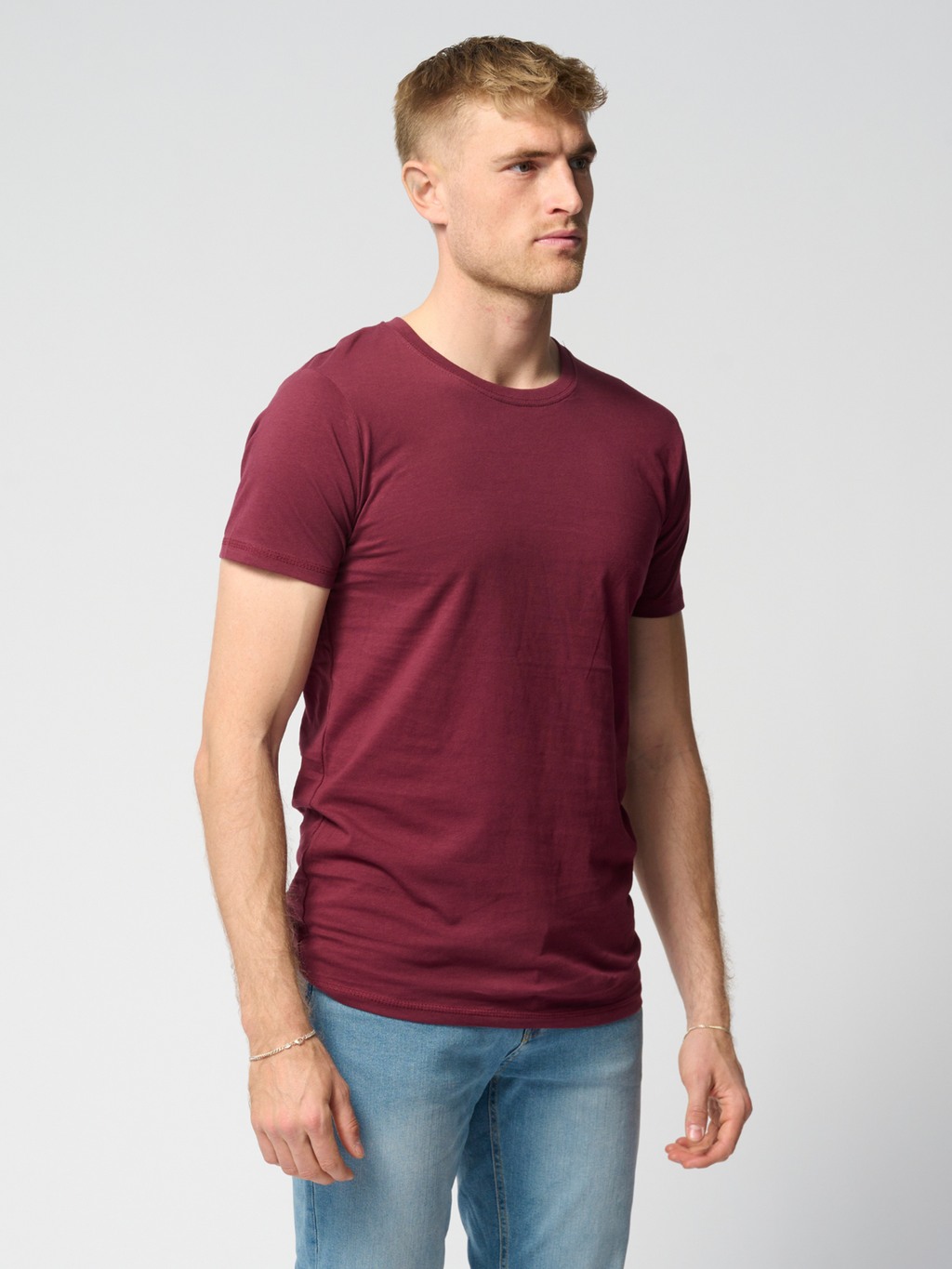 T-shirt musculaire - rouge bordeaux