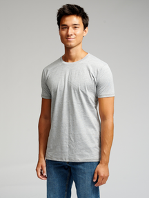 T-shirt musculaire - gris clair