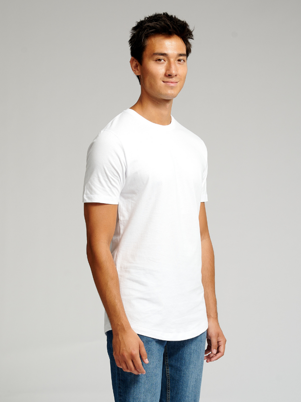 T-shirt long - blanc