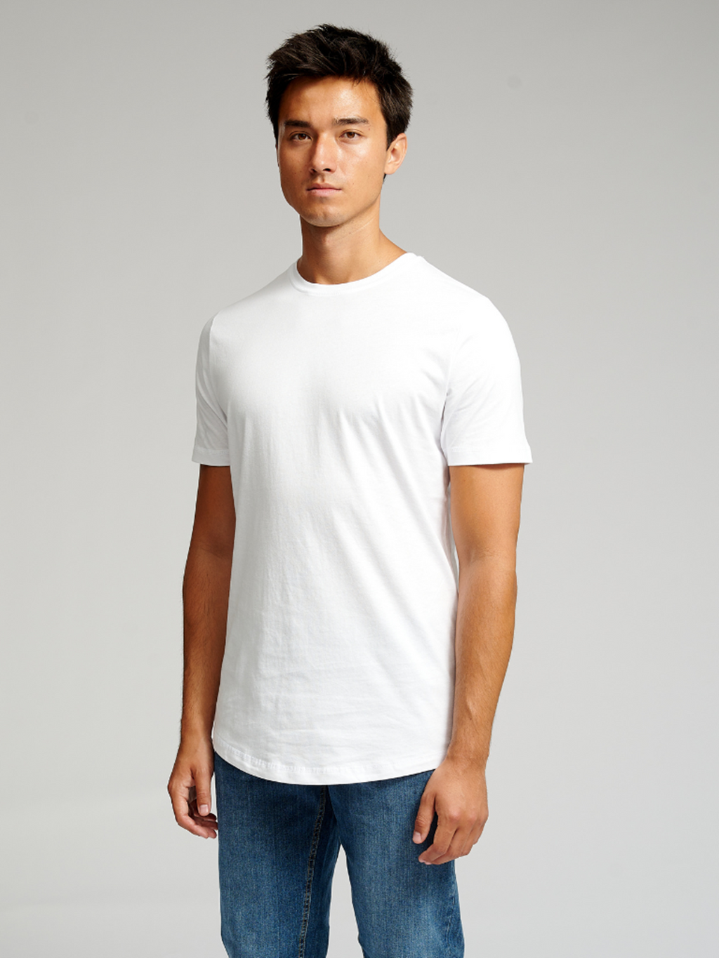 T-shirt long - blanc