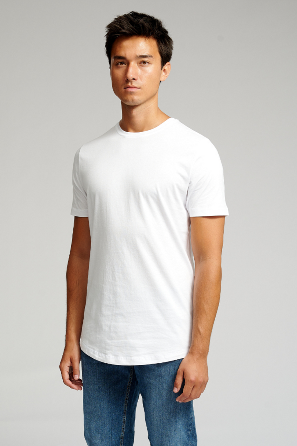 T-shirt long - blanc