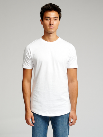 T-shirt long - blanc