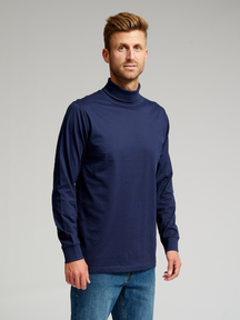 Roll collar sweater - Navy