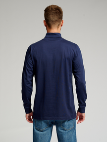 Roll collar sweater - Navy