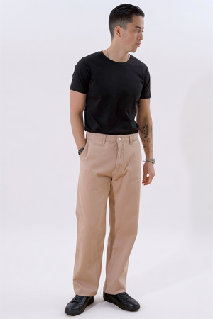 Rechte katoenen chino - Beige