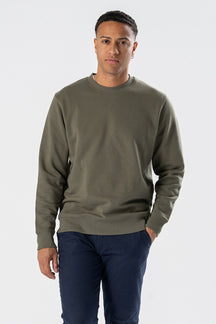 Sweatshirt Crewneck - Vert armée