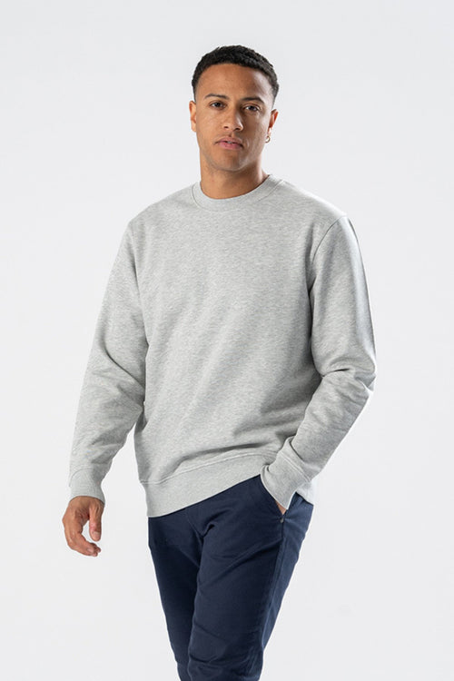 Sweatshirt Crewneck - Ash Grey - TeeShoppen Group™ - Shirt - TeeShoppen