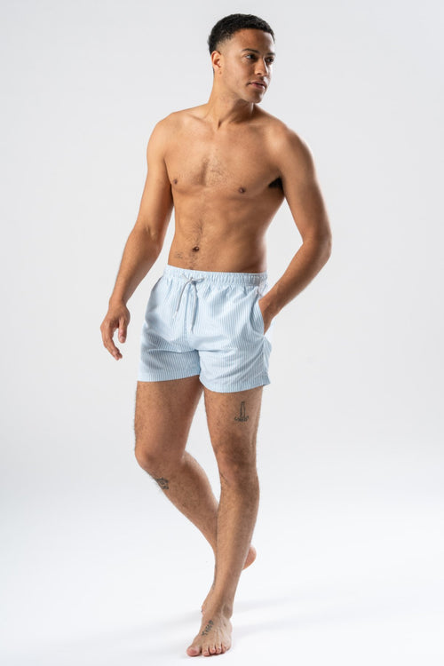 Swimshorts - Light Blue/White - TeeShoppen Group™