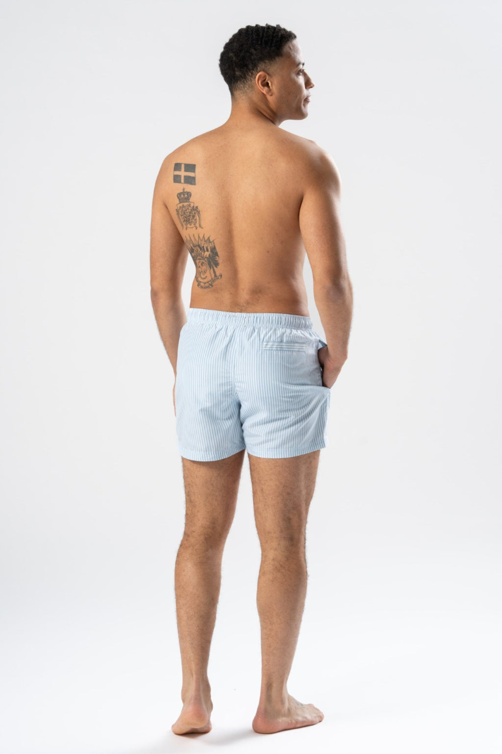 Swimshorts - Light Blue/White