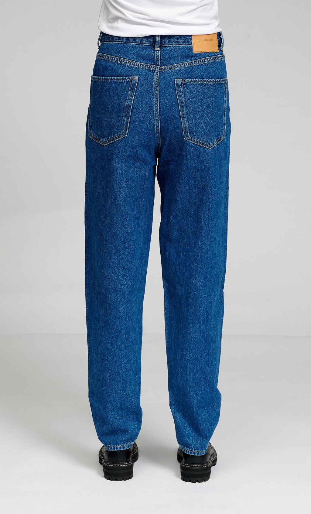 Le jean maman de performance original - denim bleu moyen