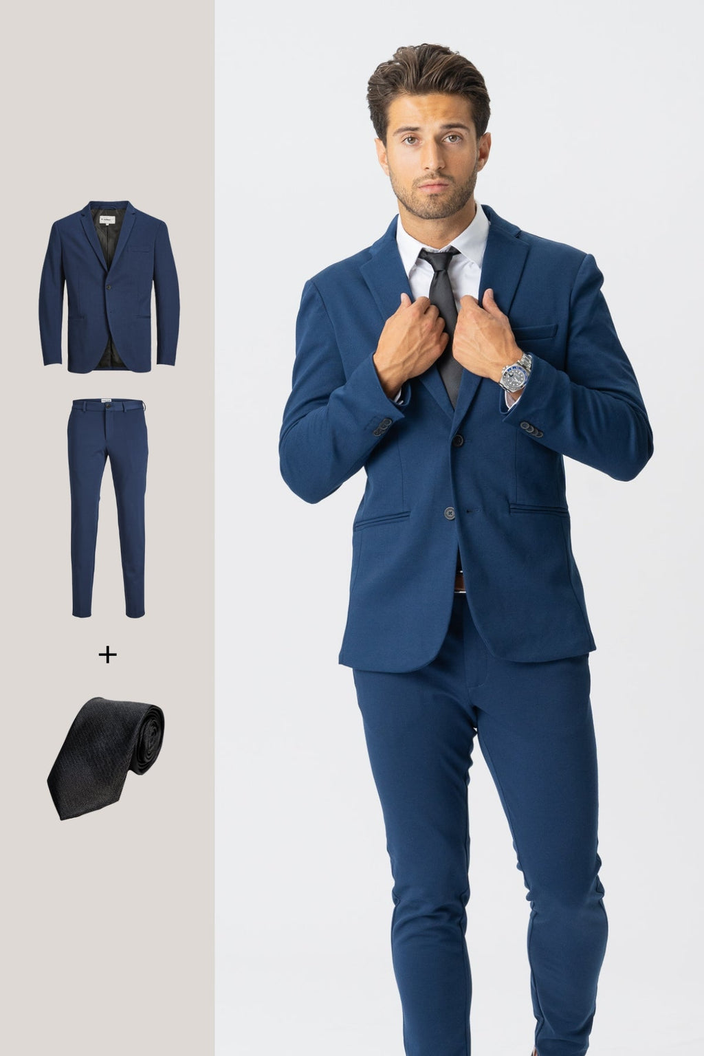 The Original Performance Suit™️ (Blue) + Tie - Package Deal